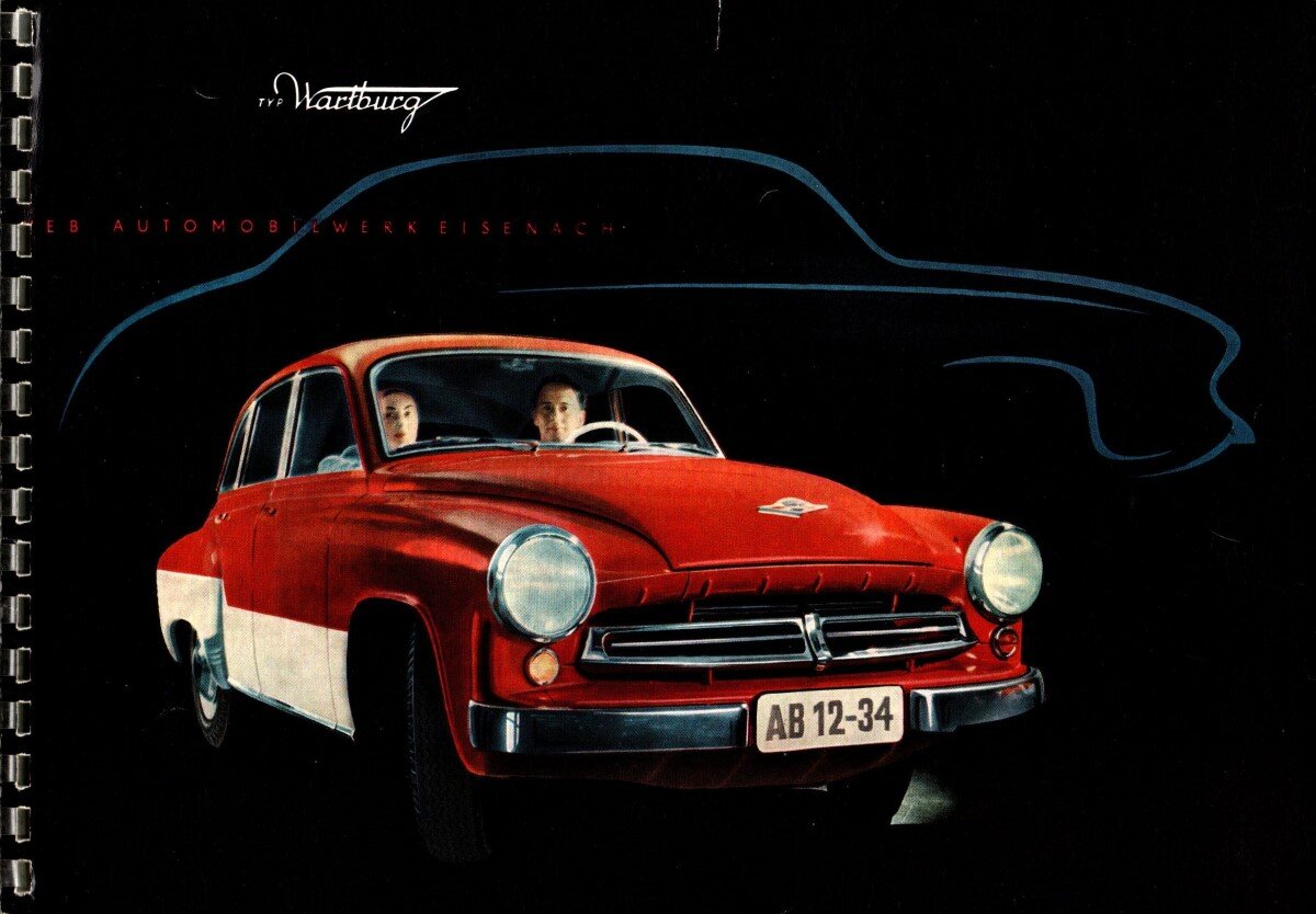 WARTBURG bilbrochure, auto katalog, auto prospekt, automobile